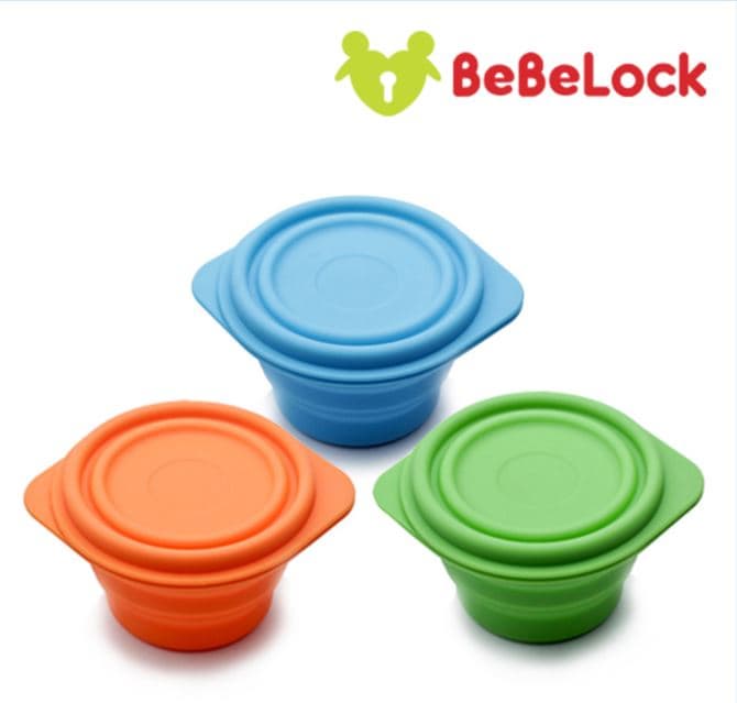 Silicone folding container